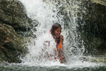 Elianne in een water